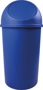 Push-Abfallbehälter, 25 L, blau