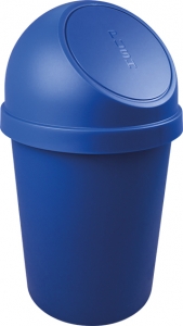 Push-Abfallbehälter, 45 L, blau