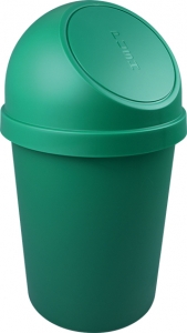 Push-Abfallbehälter, 45 L, grün