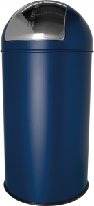 Push-Abfallbehälter, 50 L, blau