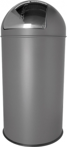Push-Abfallbehälter, 50 L, grau