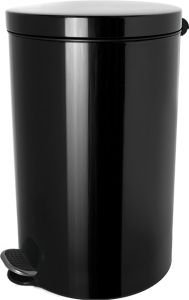 Silberionen-Tretabfallbehälter, 5 L, schwarz