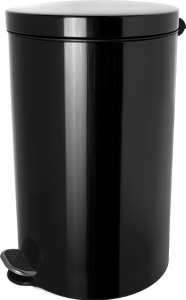 Silberionen-Tretabfallbehälter, 20 L, schwarz