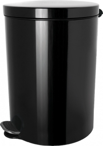 Sicherheits-Tretabfallbehälter, 5 L, schwarz