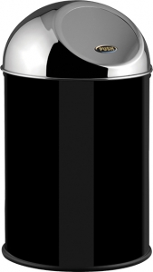 Push-Abfallbehälter, 8 L, schwarz