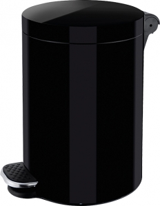 Tret-Abfallbehälter, 5 L, schwarz