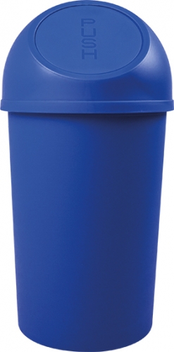 Push-Abfallbehälter, 13 L, blau