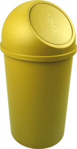 Push-Abfallbehälter, 25 L, gelb
