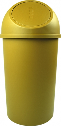 Push-Abfallbehälter, 25 L, gelb