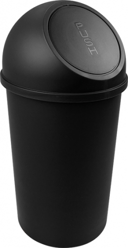 Push-Abfallbehälter, 25 L, schwarz