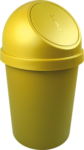 Push-Abfallbehälter, 45 L, gelb
