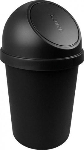 Push-Abfallbehälter, 45 L, schwarz