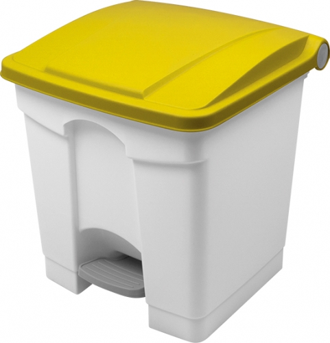 Tret-Abfallsammler, 30 L, gelb