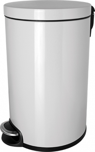 Tret-Abfallbehälter, 20 L, weiß