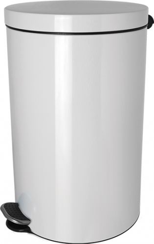 Silberionen-Tretabfallbehälter, 5 L, weiß