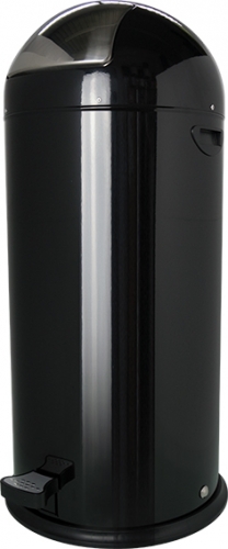 Push-Tretabfallbehälter, 52 L, schwarz