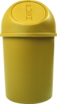 Push-Abfallbehälter, 6 L, gelb