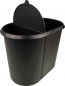 system waste bin, 20 l and 9 l, black