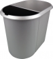 system waste bin, 20 l and 9 l, silver