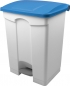 step waste separator, 70 l, blue