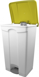 step waste separator, 90 l, yellow