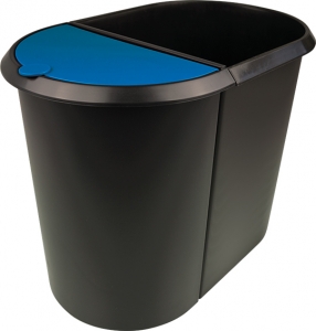 system waste bin, 20 l and 9 l, blue