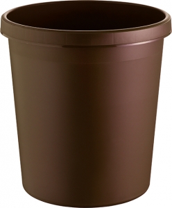 waste bin, 18 l, brown