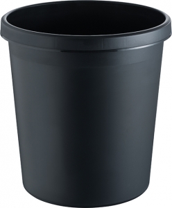 waste bin, 18 l, black