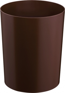 safety waste bin, 13 l, brown, with aluminium insert, TÜV certified