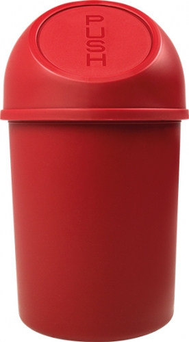 push waste bin, 6 l, red