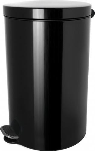silver ion step bin, 5 l, black