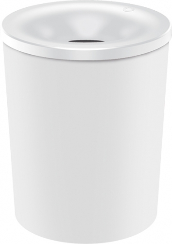 safety waste bin, 13 l, light grey, with aluminium insert and flame-retardant top