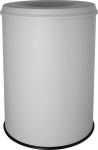 safety waste bin with flame-retardant top, 15 l, light grey, TÜV/GS certified