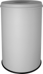 safety waste bin with flame-retardant top, 30 l, light grey, TÜV/GS certified
