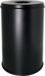 safety waste bin with flame-retardant top, 30 l, black, TÜV/GS certified