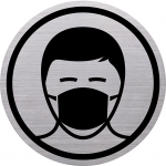 pictogram "the badge" - wear a face mask